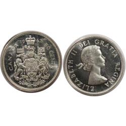 1963 Canada Fifty Cents-ICCS MS63UHC