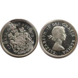 1963 Canada Fifty Cents-ICCS MS64UHC