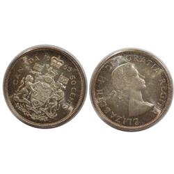 1963 Canada Fifty Cents-ICCS MS65Cam
