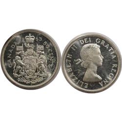 1963 Canada Fifty Cents-ICCS MS65UHC