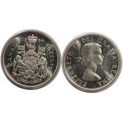 1964 Canada Fifty Cents-ICCS MS64Cam
