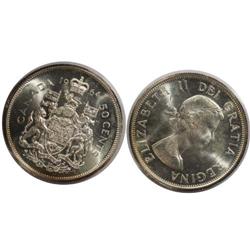 1964 Canada Fifty Cents-ICCS MS65