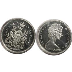 1965 Canada Fifty Cents-ICCS PL65Cam