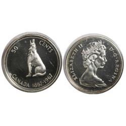 1967 Canada Fifty Cents-ICCS SP65Cam
