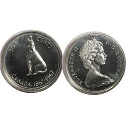 1967 Canada Fifty Cents-ICCS SP66Cam