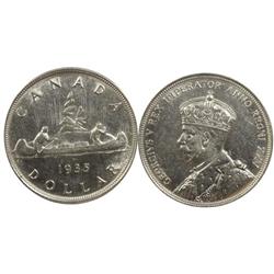 1935 Canada One Dollar-ICCS EF40