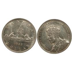1935 Canada One Dollar-ICCS AU50