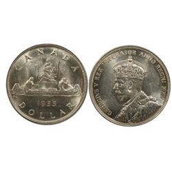 1935 Canada One Dollar-ICCS MS60