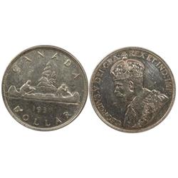 1936 Canada One Dollar-ICCS EF40