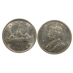 1936 Canada One Dollar-ICCS AU50