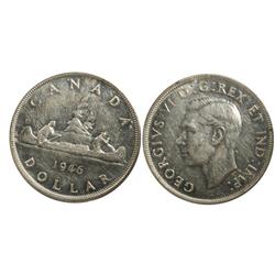 1946 Canada One Dollar-ICCS EF40