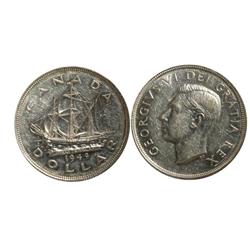 1949 Canada One Dollar-ICCS AU50