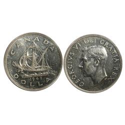 1949 Canada One Dollar-ICCS AU55