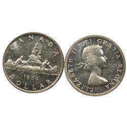 1954 Canada One Dollar-ICCS MS62Cam