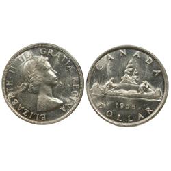 1955 Canada One Dollar-ICCS MS60
