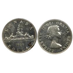 1956 Canada One Dollar-ICCS MS60