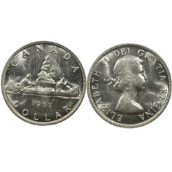 1957 Canada One Dollar - ICCS MS63