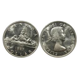 1957 Canada One Dollar-ICCS MS63