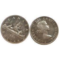 1960 Canada One Dollar-ICCS PL66Cam