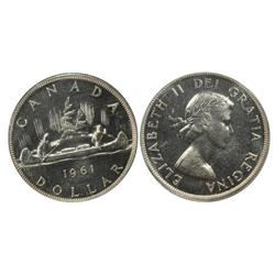 1961 Canada One Dollar-ICCS PL64