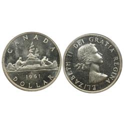 1961 Canada One Dollar-ICCS PL64