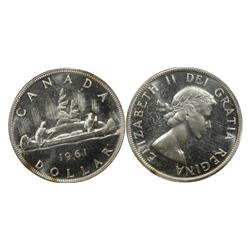 1961 Canada One Dollar-ICCS PL65Cam