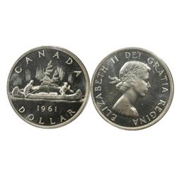 1961 Canada One Dollar-ICCS PL65HC
