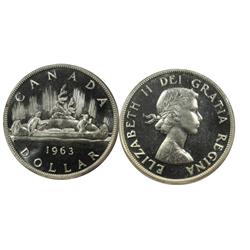 1963 Canada One Dollar-ICCS PL64Cam