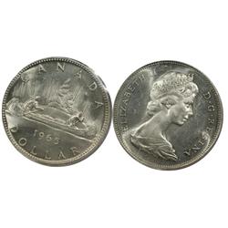 1965Ty5 Canada One Dollar-ICCS MS60Cam