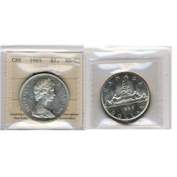 1965 Ty5 Canada One Dollar-ICCS MS63