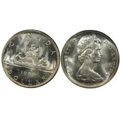 1966LB Canada One Dollar-ICCS MS64
