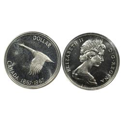 1967 Canada One Dollar-ICCS PL65