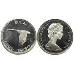 1967 Canada One Dollar-ICCS PL65HC