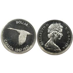 1967 Canada One Dollar-ICCS SP65Cam