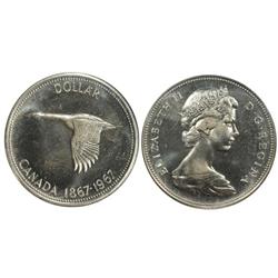 1967Diving Goose Canada One Dollar-ICCS