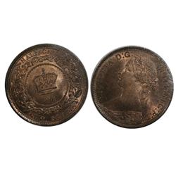 1864 Nova Scotia Half Cent-ICCSMS64Red