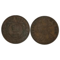 1885 Newfoundland Large Cent-ICCS VF20