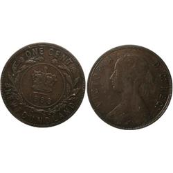 1888 Newfoundland Large Cent-ICCS F12