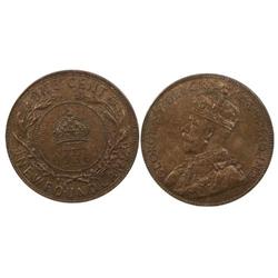 1936 Newfoundland Large Cent-ICCS MS60T