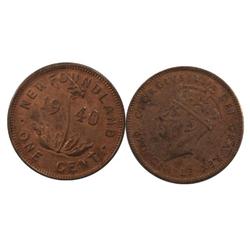 1940 Newfoundland Small Cent-ICCS MS60R