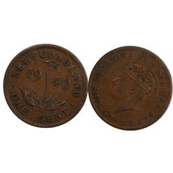 1940RE Newfoundland Small Cent-ICCS VF2