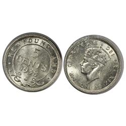 1938 Newfoundland Five Cents - ICCS MS6