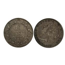 1882H Newfoundland Ten Cents-ICCS F12