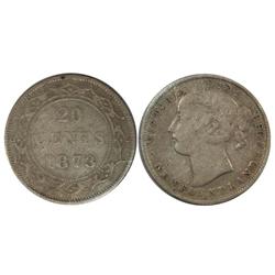 1873 Newfoundland Twenty Cents-ICCS VG8