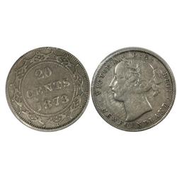 1873 Newfoundland Twenty Cents-ICCS F12