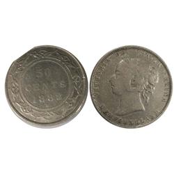 1882H Newfoundland Fifty Cents-ICCS VG8