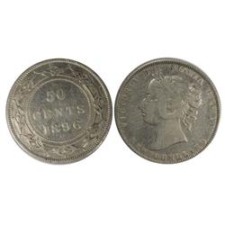 1896Obv.2 Newfoundland Fifty Cents-ICCS