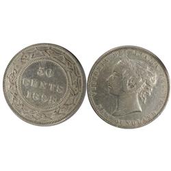 1898Obv.2 Newfoundland Fifty Cents-ICCS