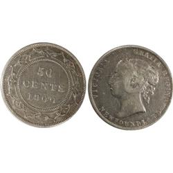 1900 Newfoundland Fifty Cents-ICCS VF20