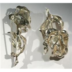 Ladys Sterling Silver Brooch